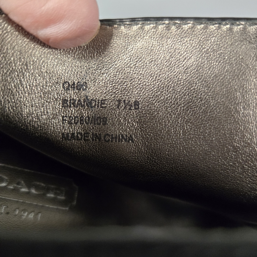 Coach High Heel Bootie Size 7.5B Black EUC - Picture 8 of 8